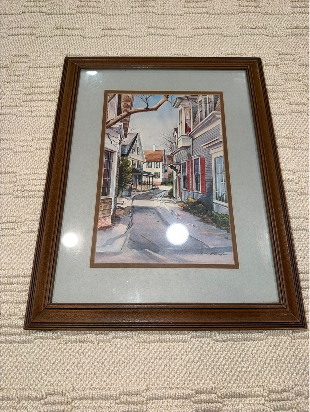 Framed narrow street print